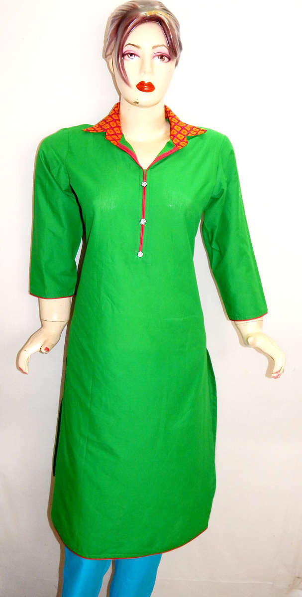 Shirt Collar Kurti Factory Sale, 57 